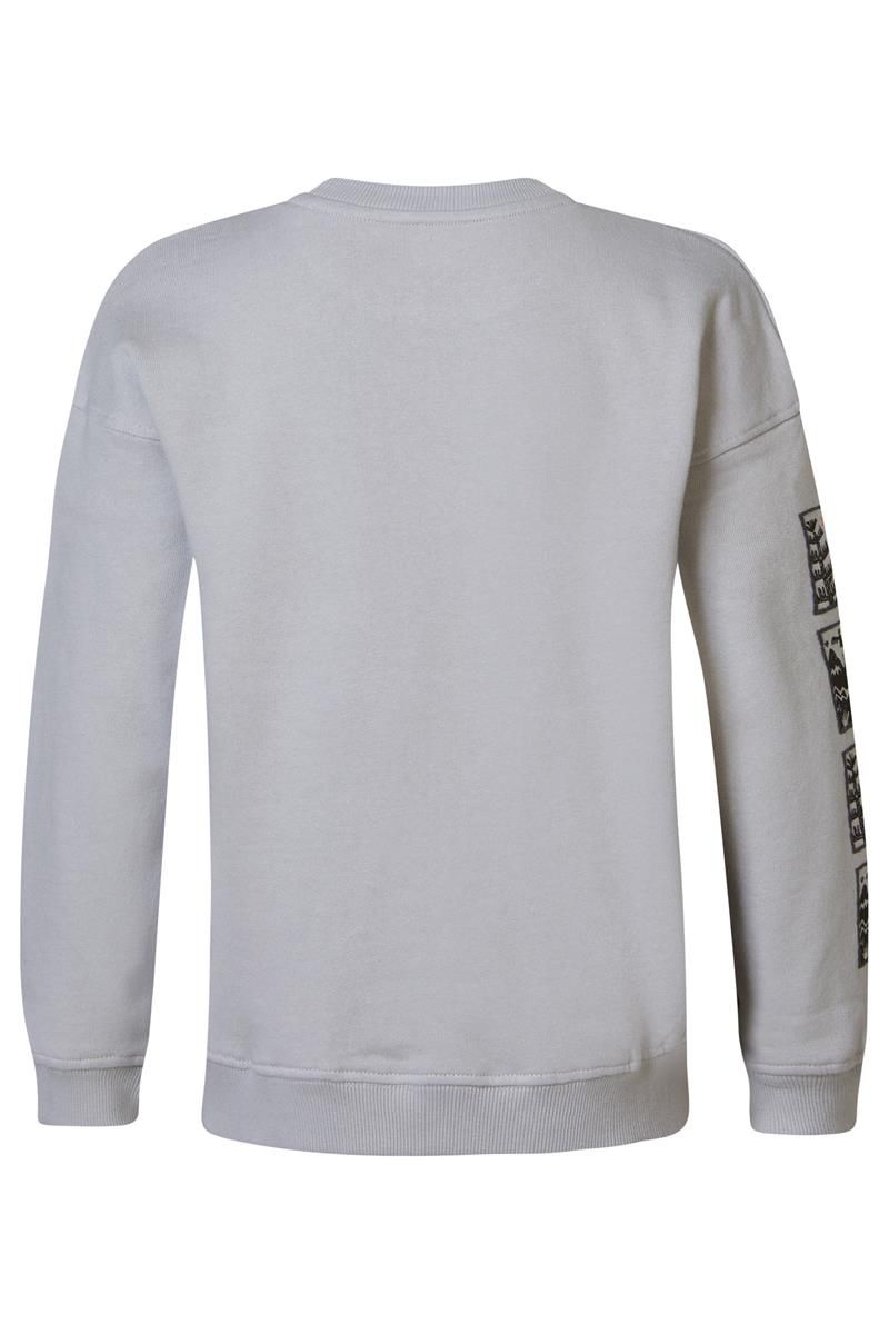 Noppies-Boys Sweater Hugli relaxed long sleeve-Silver Sconce