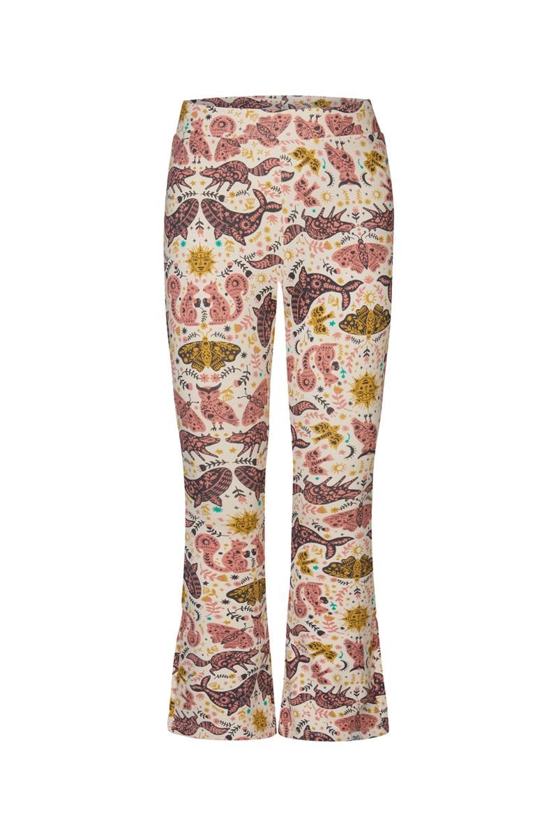 Noppies-Girls Legging Jeonju flared fit allover print-Buttercream