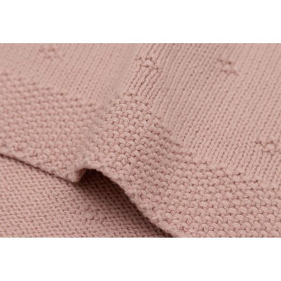 Jollein-Decke Wiege 75x100cm Cosy Knit - Wild Rose-Rosa