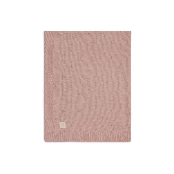 Jollein-Decke Wiege 75x100cm Cosy Knit - Wild Rose-Rosa