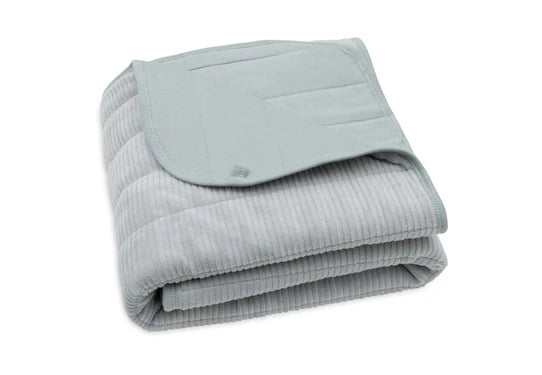 Jollein Decke Wiege 75x100cm Velvet Rib - Sea Green