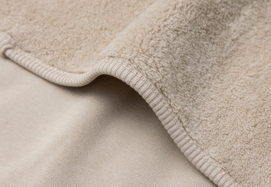 Jollein Decke Wiege 75x100cm Basic Jersey/Sherpa - Warm Sand