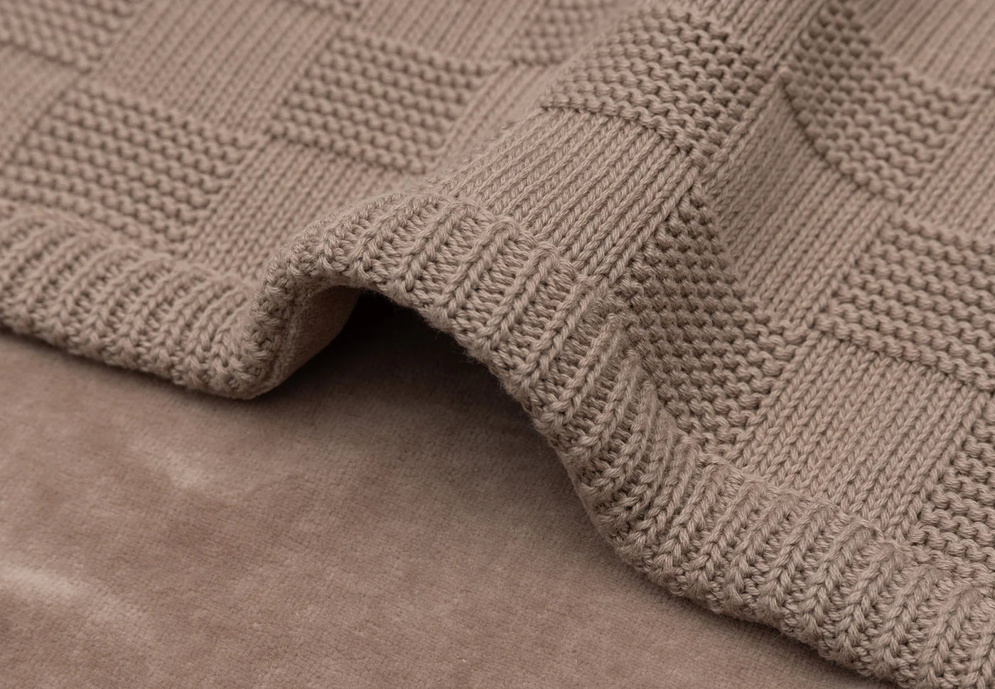 Decke - Box Knit - Velvet - GOTS