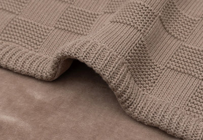 Decke - Box Knit - Velvet - GOTS