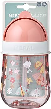 strohhalmbecher mio 300 ml - flowers & butterflies