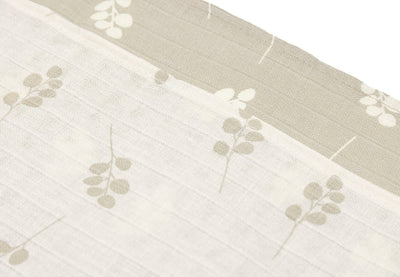 Jollein Spucktuch Hydrophil 70x70cm Twig - Olive Green - 3 Stück