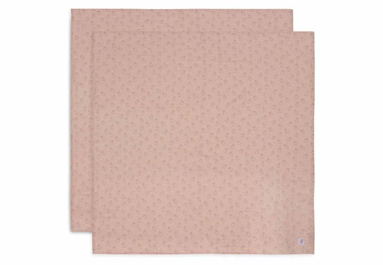 Jollein-Mullwindeln 115x115cm Miffy Silhouettes - Wild Rose-Rosa