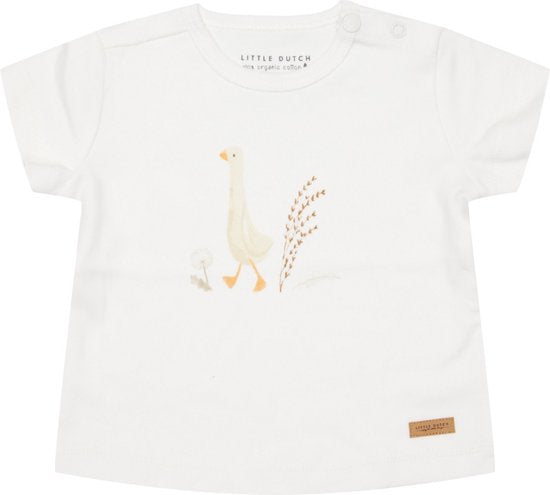 Little dutch-T-Shirt Korte Mouw Off White Goose