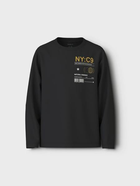 Name it-NKMVAGNO LS LOOSE TOP-Black NY