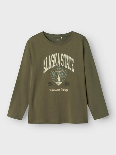 Name it-NKMVAGNO LS LOOSE TOP-Tea Leaf Alaska State