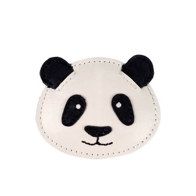 Josy Classic Hairclip | Panda-Off White Leather