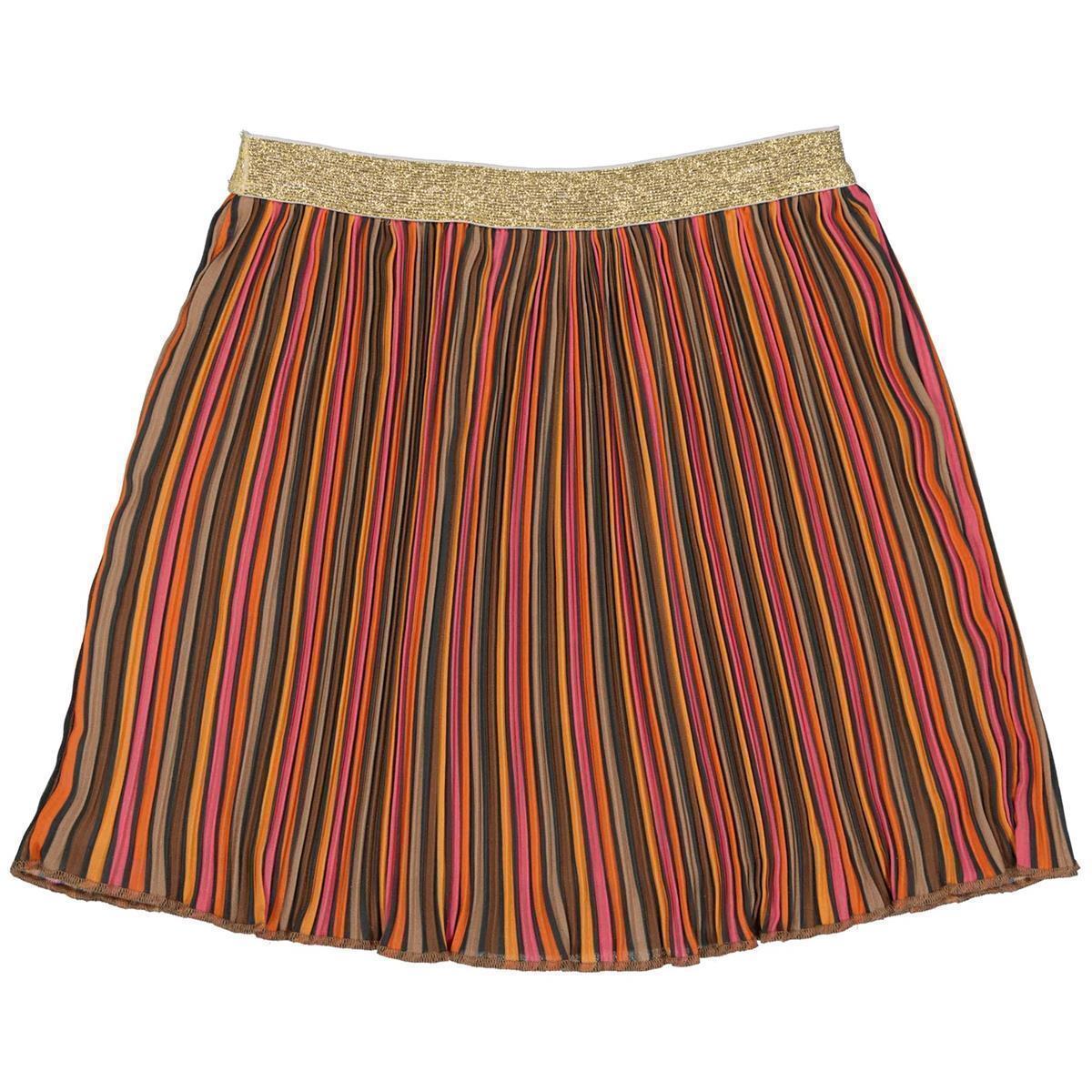 Quapi - SKIRT - Blue Dark Multi Stripe