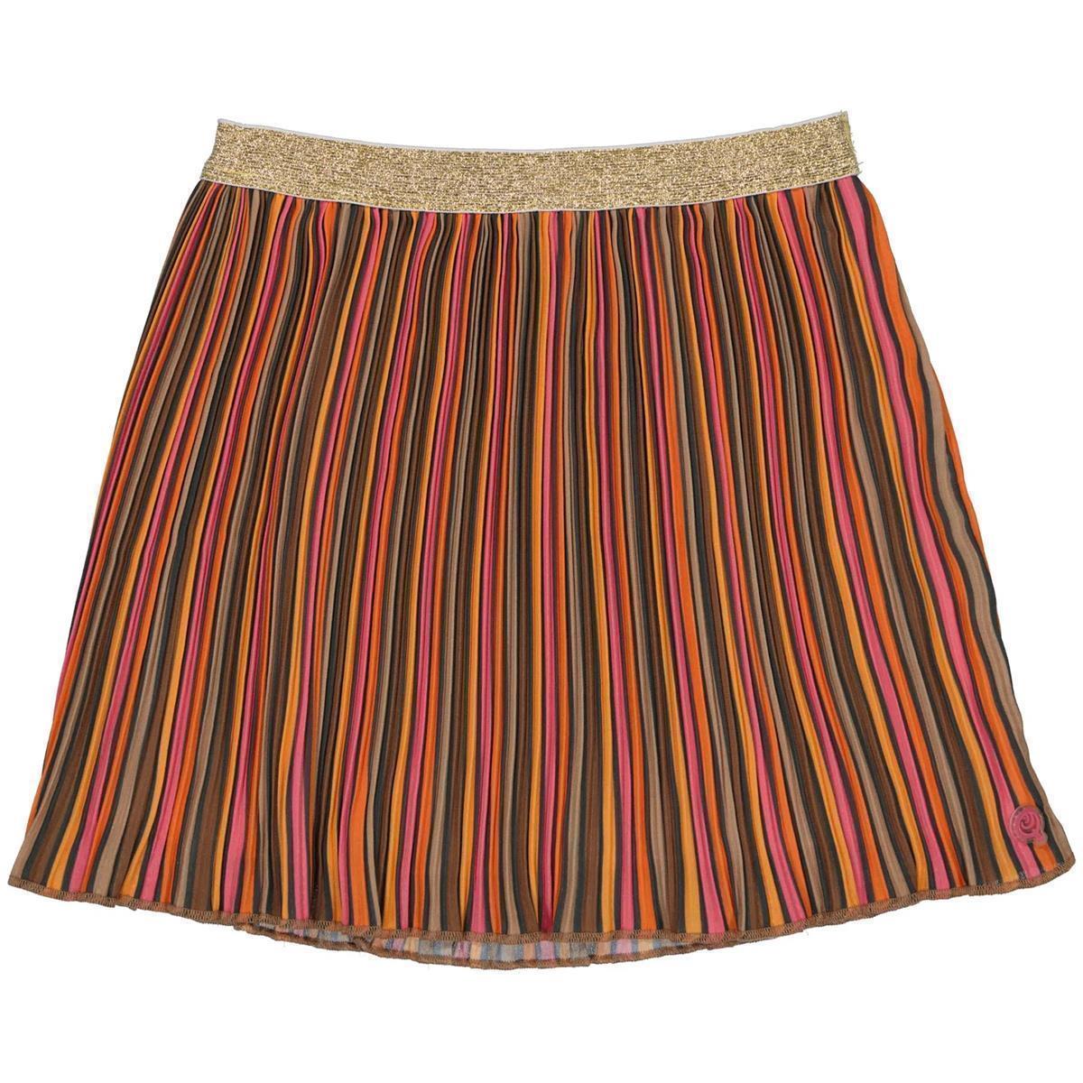 Quapi - SKIRT - Blue Dark Multi Stripe