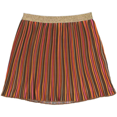 Quapi - SKIRT - Blue Dark Multi Stripe