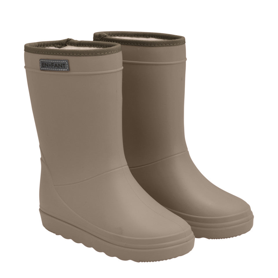 En Fant-Thermo Boots Solid-Pine Bark