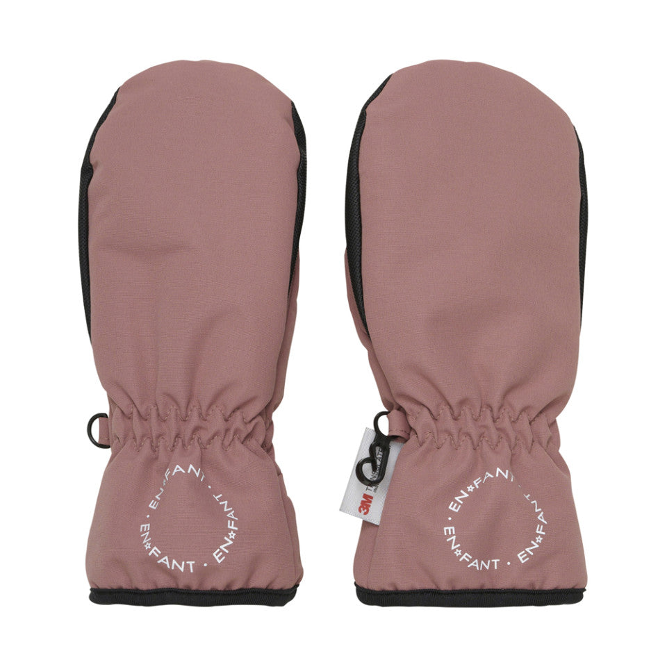 En Fant-Mittens w. zipper -Burlwood