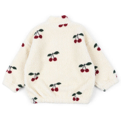 JODY TEDDY JACKET GRS - CHERRY