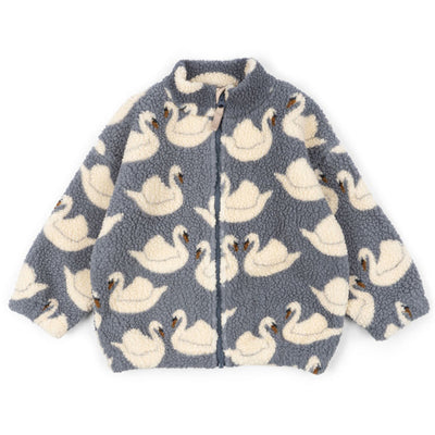 JODY TEDDY JACKET GRS - SWAN