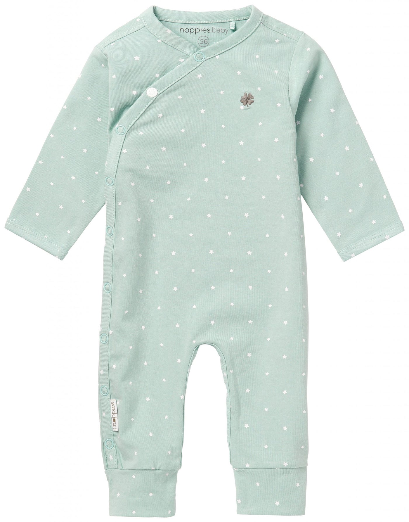 Noppies-Playsuit jrsy Lou AOP C175 Grey Mint