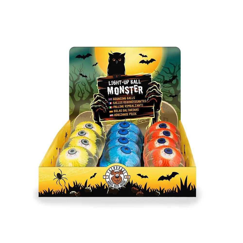 ZOMBIE ZONE Light-Up Monster-Ball, 3-fach sortiert