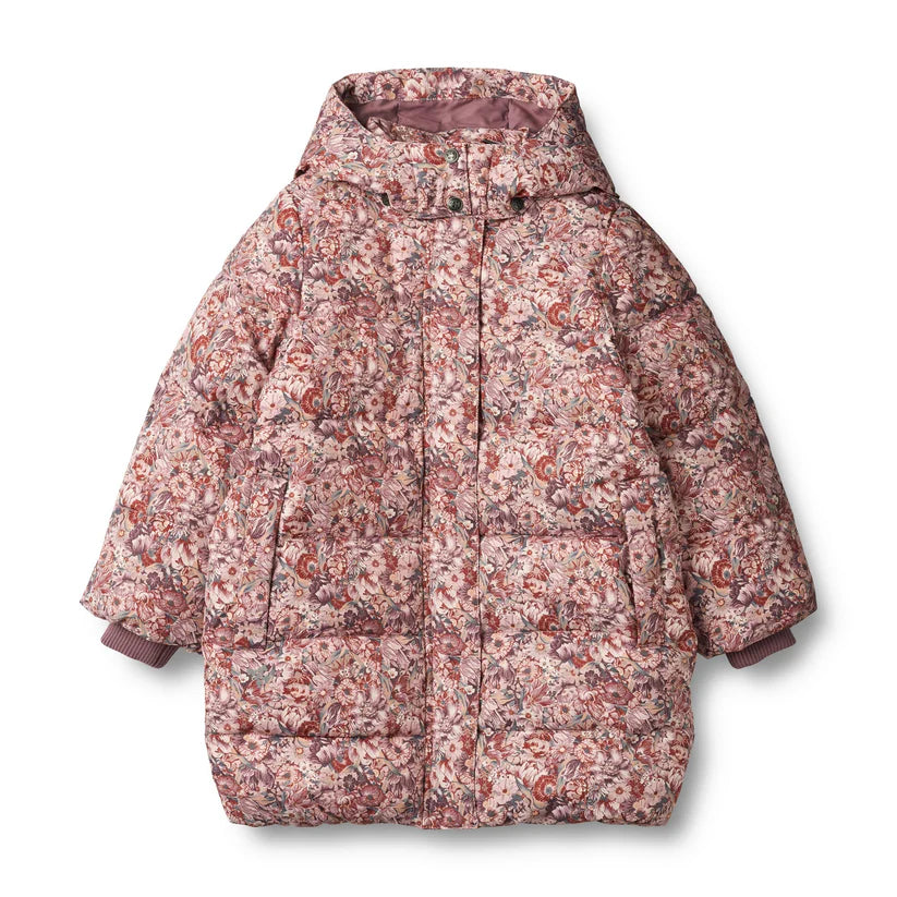 Wheat-Puffer Coat Yrsa-9407 flowers in plenty