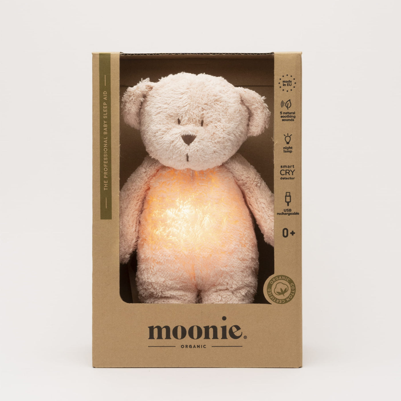 MOONIE 2.0 ROSE - ORGANIC HUMMING BEAR WITH A LAMP