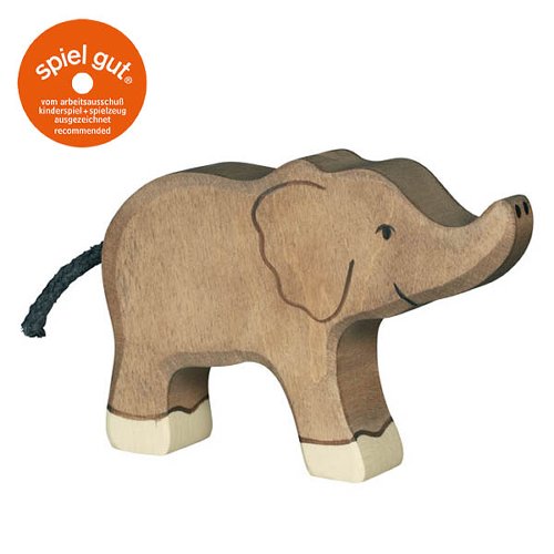 Goki-Elefant, klein, Rüssel hoch