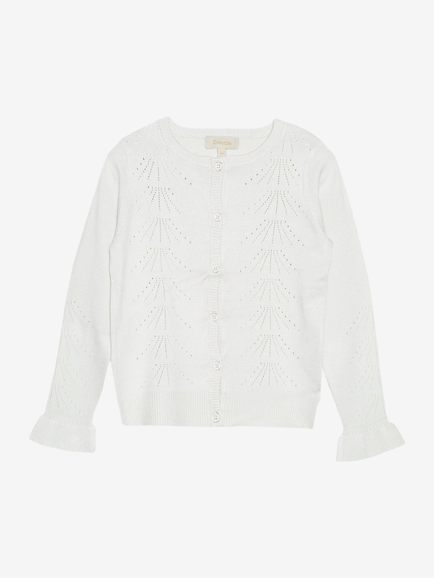 CREAMIE - Cardigan Pointelle - Cloud