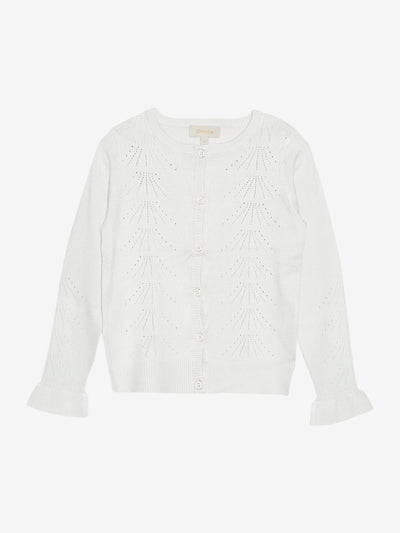 CREAMIE - Cardigan Pointelle - Cloud