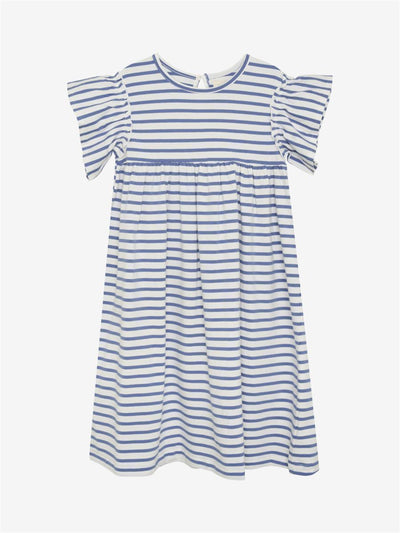 Creamie-Dress SS Stripe-Colony Blue