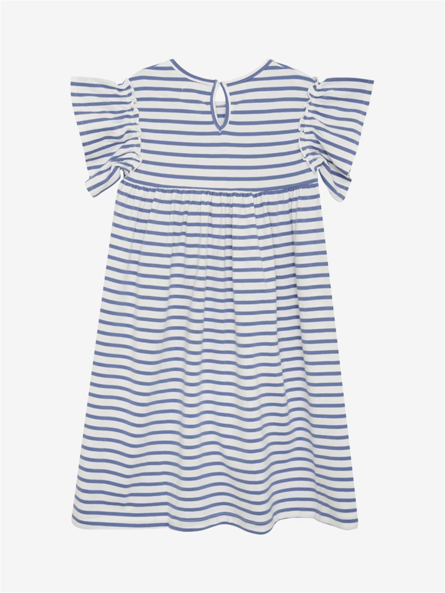 Creamie-Dress SS Stripe-Colony Blue