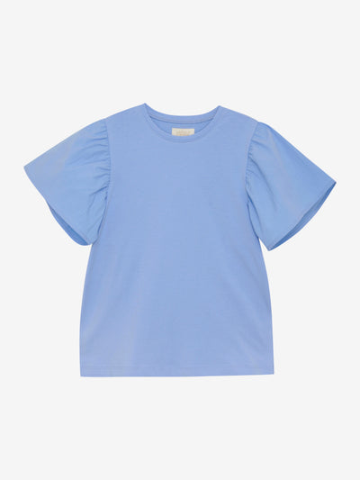 Creamie-T-shirt SS Woven -Xenon Blue