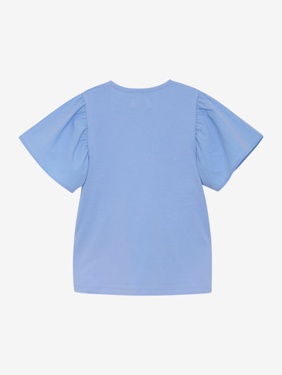 Creamie-T-shirt SS Woven -Xenon Blue