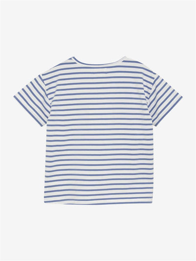 Creamie-T-shirt SS Stripe-Colony Blue