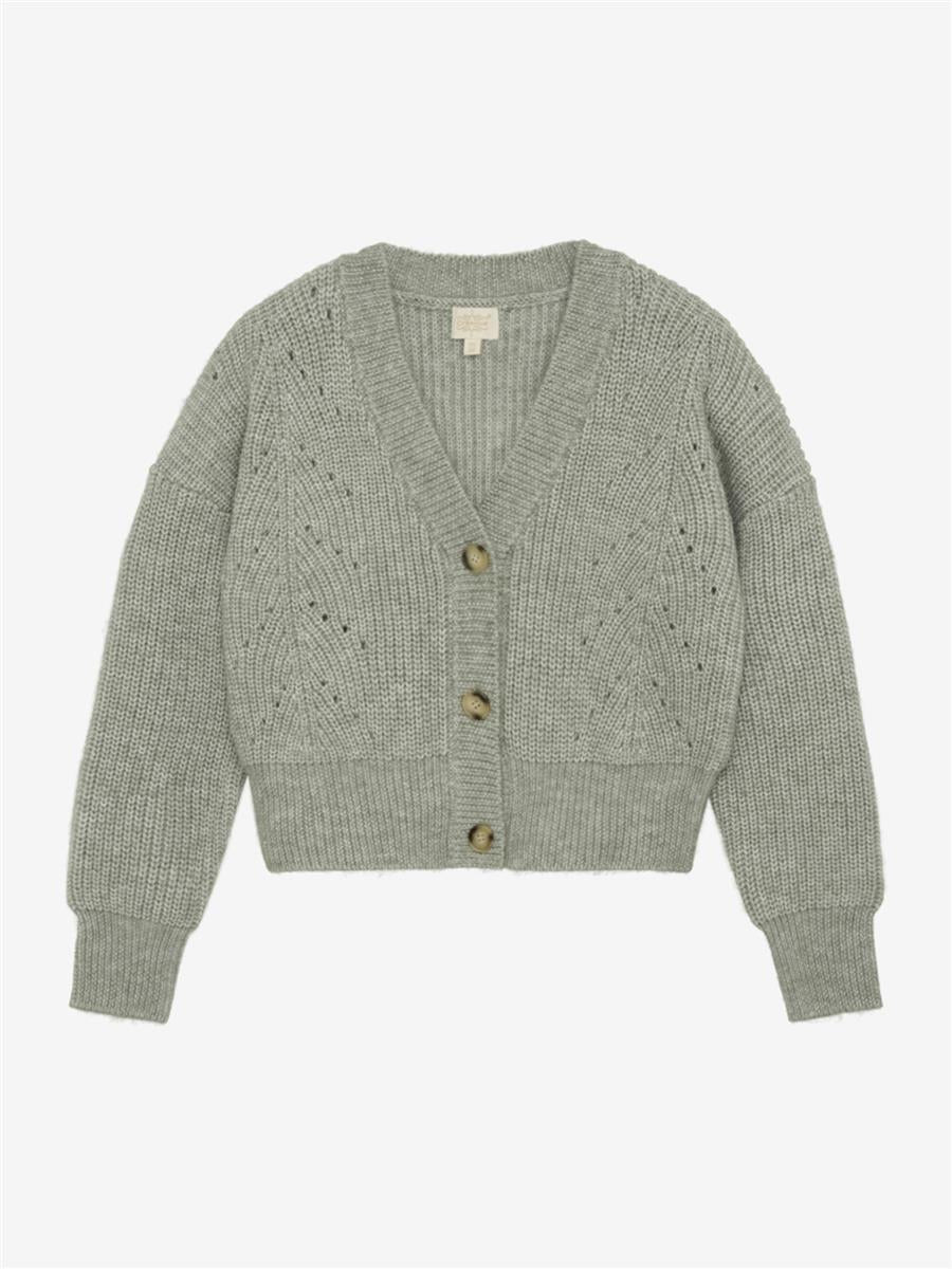 Creamie-Cardigan Knit-Iceberg Green