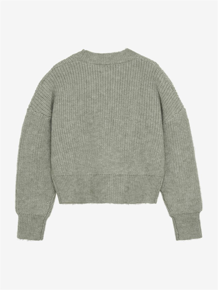 Creamie-Cardigan Knit-Iceberg Green