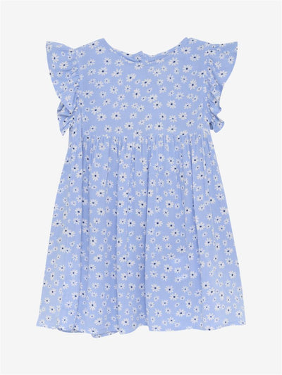 Creamie-Dress SS Flower Crepe-Bel Air Blue