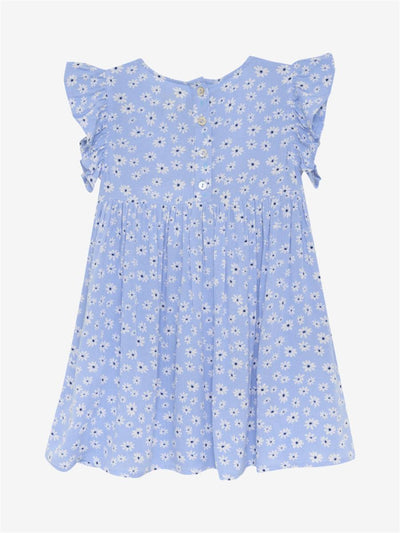 Creamie-Dress SS Flower Crepe-Bel Air Blue