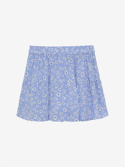 Creamie-Skirt Flower Crepe-Bel Air Blue