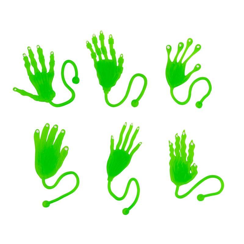 ZOMBIE ZONE Sticky Klatschhand,6-fach sortiert