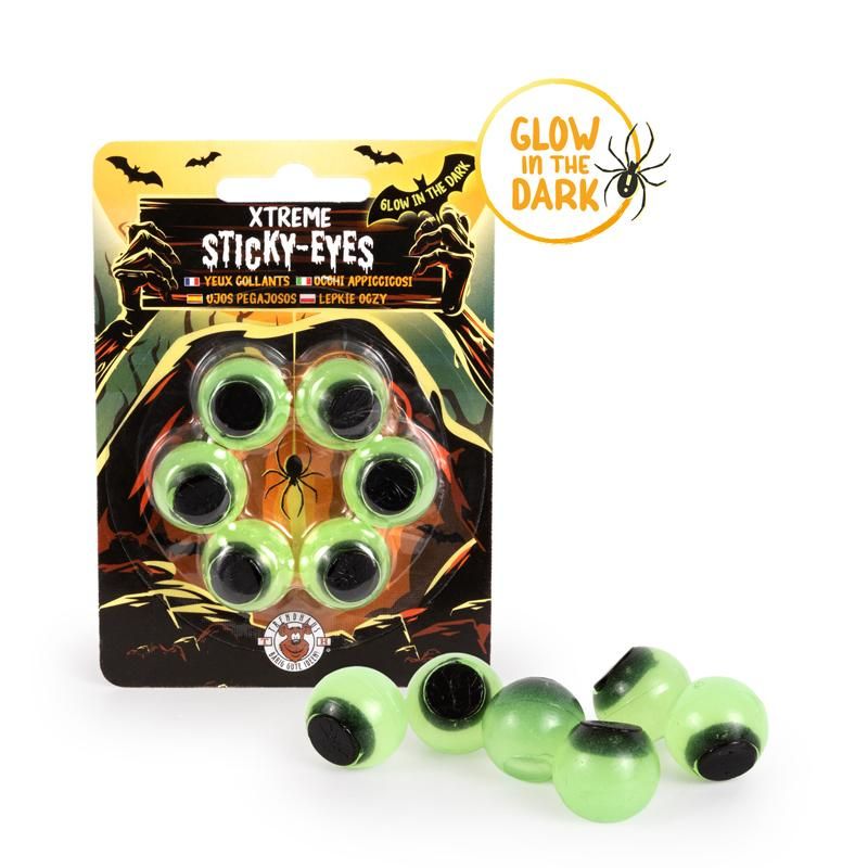 ZZ Sticky Augen nachtleuchtend, 6er-Set