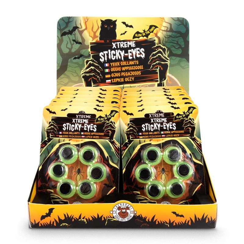 ZZ Sticky Augen nachtleuchtend, 6er-Set