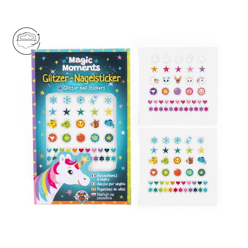 Trendhaus- MAGIC MOMENTS WS Nagelsticker-Set Glitzer 44-teilig