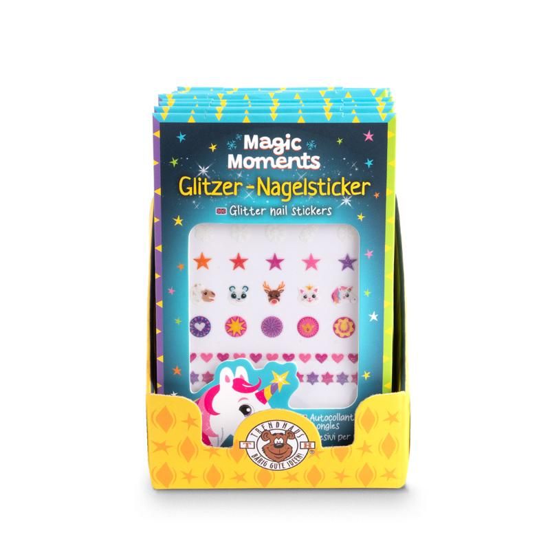 Trendhaus- MAGIC MOMENTS WS Nagelsticker-Set Glitzer 44-teilig