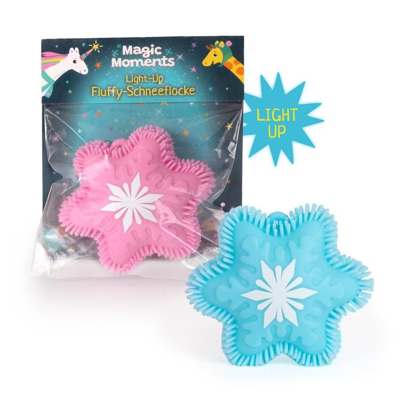 Trendhaus - MAGIC MOMENTS WS Fluffy-Schneeflocke Light-Up