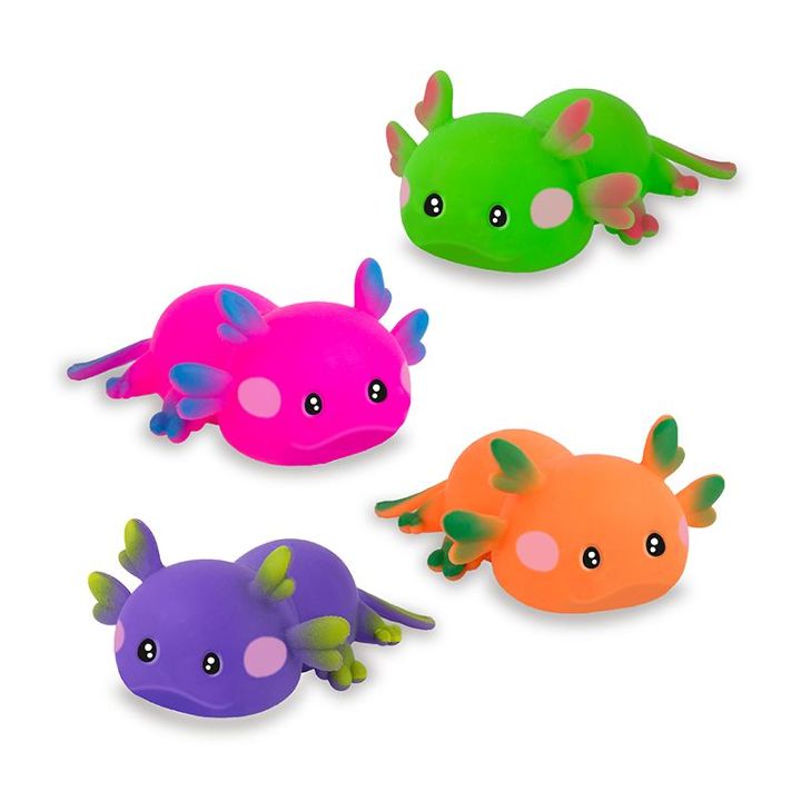 AX Glowing Knautsch-Axolotl nachtleuchtend, 4-fach sortiert