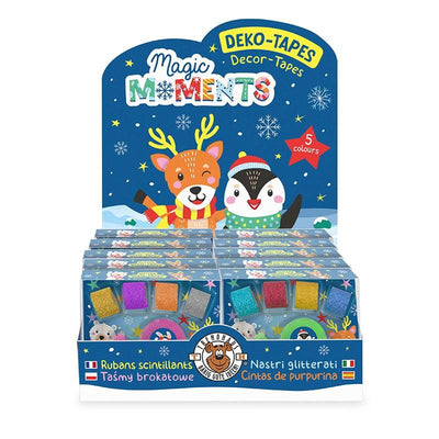 Trendhaus - Magic Moments Magic Glitzer-Tapes inkl. Abroller 6-teilig, 2-fach sortiert