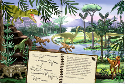 Mein riesengroßes Wimmel-Such-Buch: Dinosaurier & Co. (Über 25 Arten suchen und entdeckens)