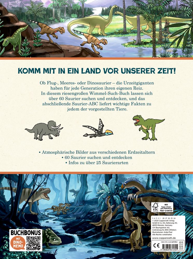 Mein riesengroßes Wimmel-Such-Buch: Dinosaurier & Co. (Über 25 Arten suchen und entdeckens)