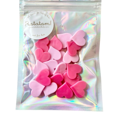 Pink Hearts Clip Fahrradräder